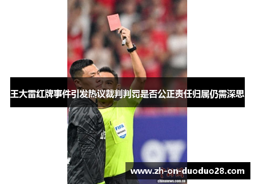 王大雷红牌事件引发热议裁判判罚是否公正责任归属仍需深思 王大雷红牌事件引发热议裁判判罚是否公正责任归属仍需深思